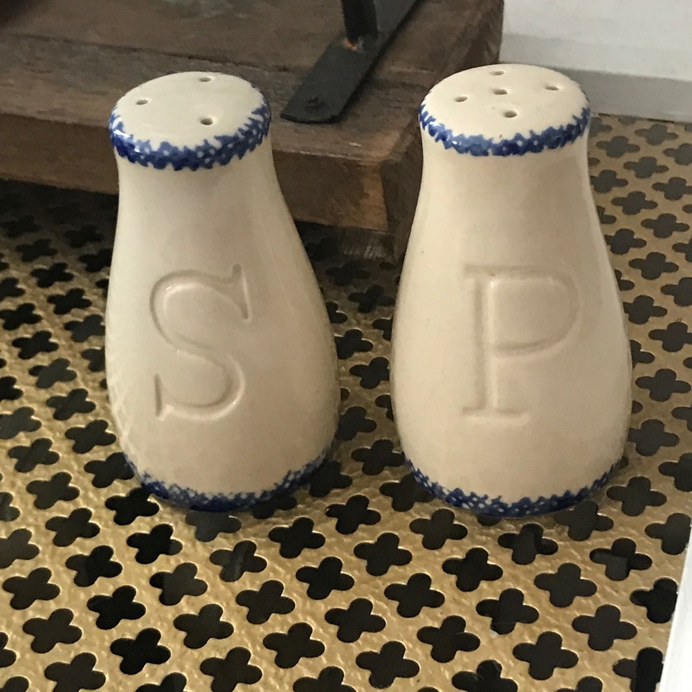 Copy  Ironstone style Vintage Salt and Pepper Shakers
